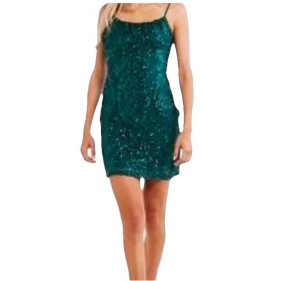 Crystal Sky Sequined, sheath Cocktail dress. Size XSmall New Years Christmas - Picture 1 of 13